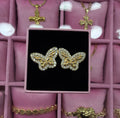 BUTTERFLY NUGGET EARRINGS
