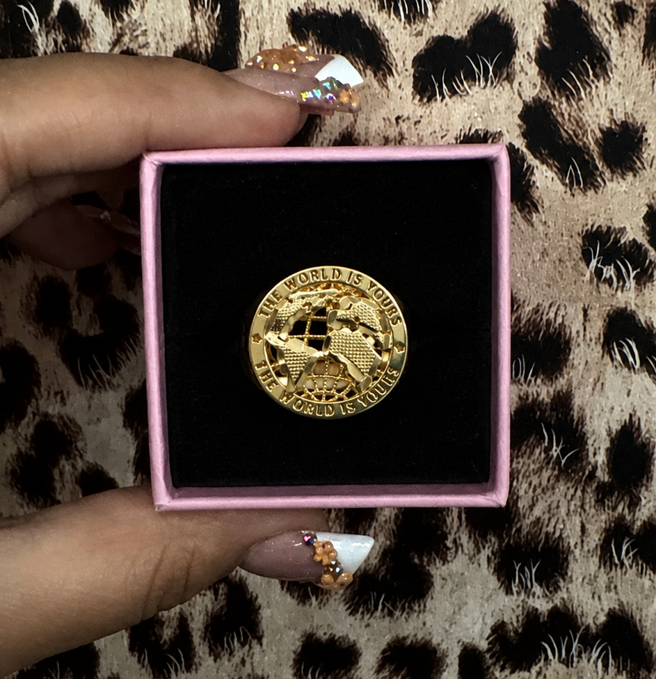THE WORLD IS YOURS RING